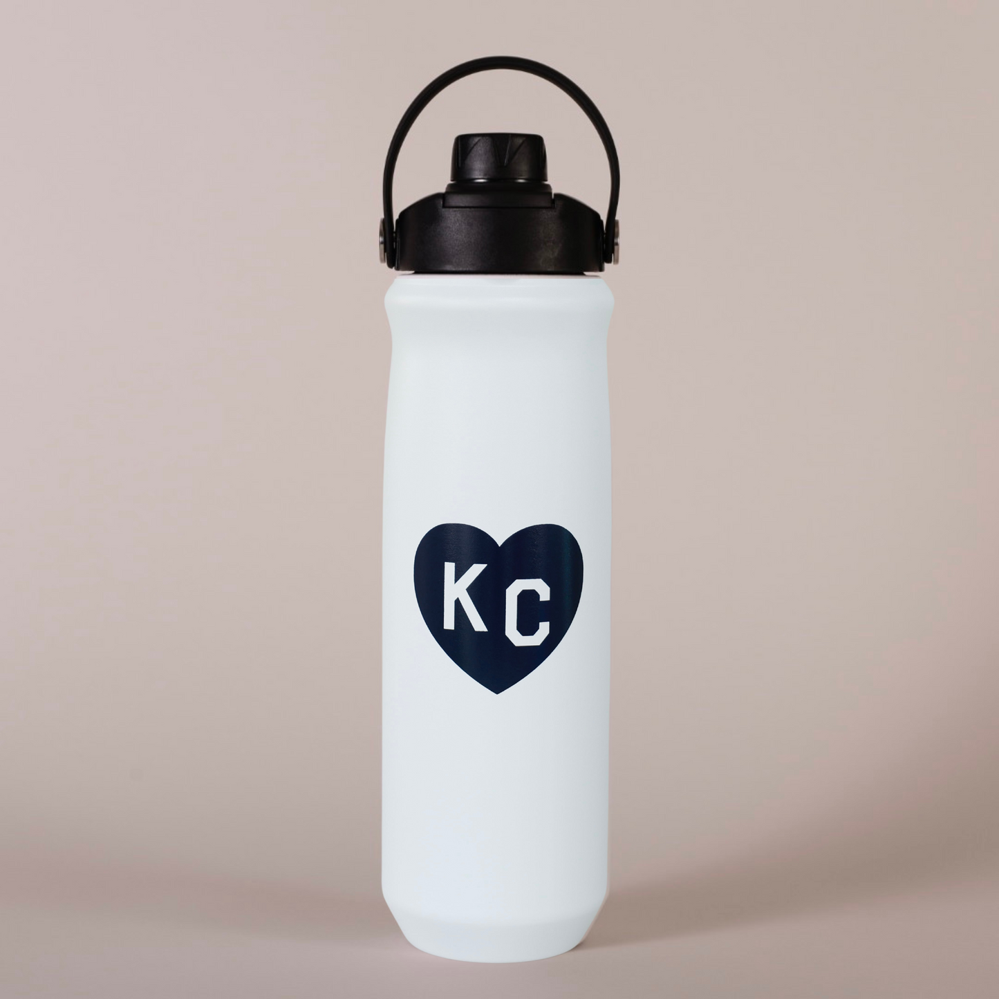 Charlie Hustle White KC Heart (Chug Cap)