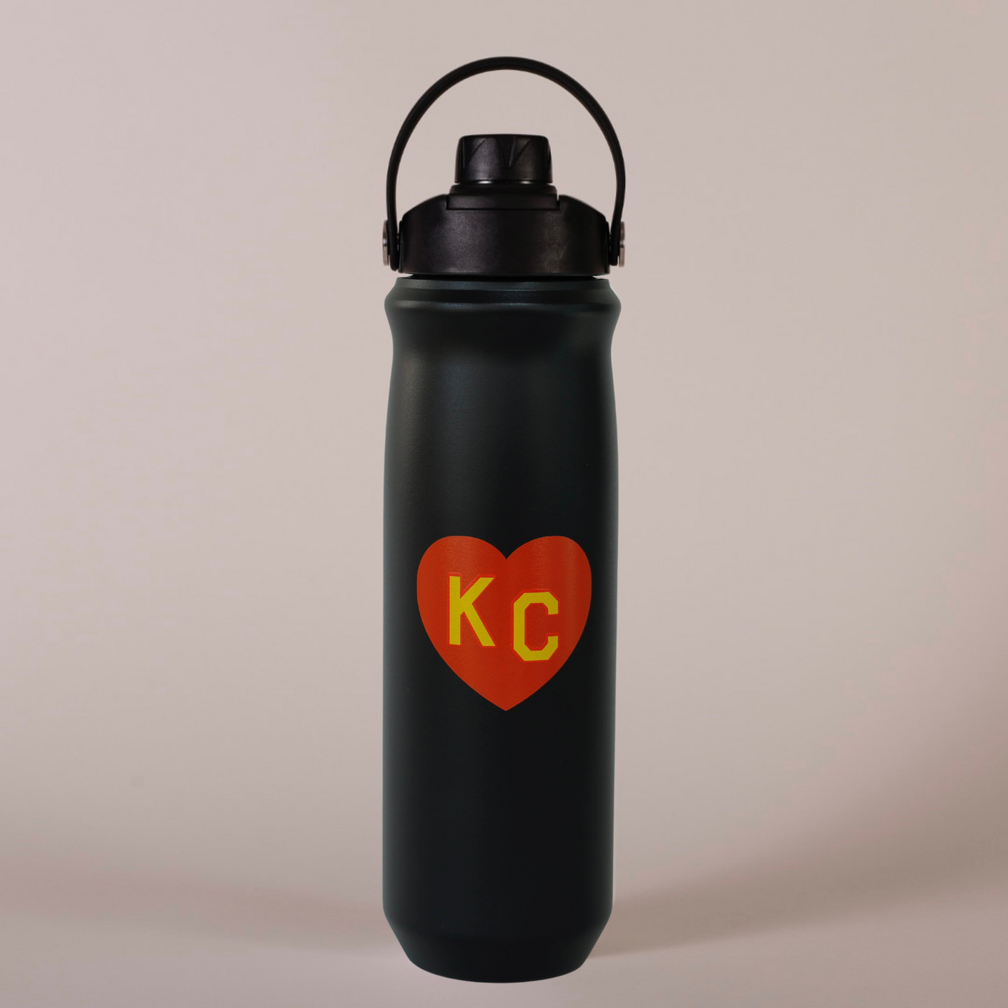 Charlie Hustle Black KC Heart (Straw Cap)